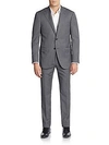 CORNELIANI Regular-Fit Tonal Striped Virgin Wool Suit,0400087482557