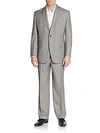 VINCE CAMUTO Modern-Fit Melange Wool Suit,0400088370073