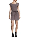 JOIE Solid Suede Dress,0400094524539