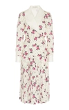 ALESSANDRA RICH FLORAL PLEATED DRESS,FAB1329