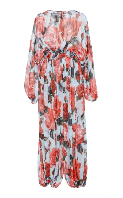 Dolce & Gabbana Rose Printed Jumpsuit In Floral