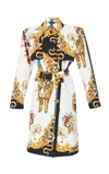 VERSACE PRINTED TRENCH COAT,A79624A225756
