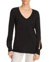 MICHAEL STARS SPLIT-SLEEVE TOP,2382