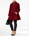 LAUNDRY BY SHELLI SEGAL LAUNDRY BY SHELLI SEGAL PLUS SIZE WOOL-BLEND SKIRTED PEACOAT, A MACY'S EXCLUSIVE