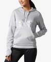 Adidas Originals Adidas Metallic-logo Fleece Hoodie, Macy's Exclusive Style In Grey/silver