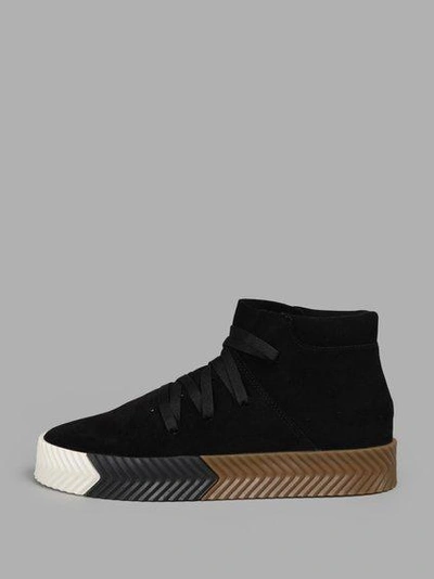 Adidas Originals By Alexander Wang Adidas By Alexander Wang Black Skate Mid Sneakers