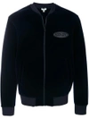 KENZO zipped logo patch jacket,F765BL7184DA12444800