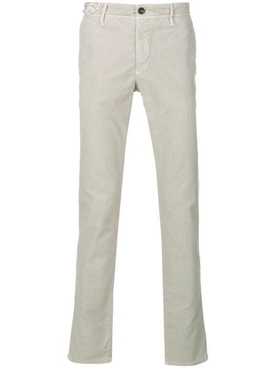 Incotex 修身设计纯色长裤