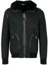 DOLCE & GABBANA hooded leather jacket,G9JN8LFUPU012427129