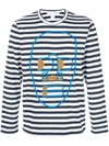 COMME DES GARÇONS SHIRT striped sweatshirt,MACHINEWASH