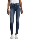 7 FOR ALL MANKIND Floral Needle Point Skinny Jeans