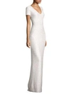 ST JOHN Sequin Scallop Knit Gown