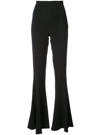 Cushnie Et Ochs Et Ochs Carina D-ring High Waist Flare Trousers In Black