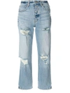 ADAPTATION DISTRESSED RELAXED FIT CROPPED JEANS,AOD09CA0154912432626
