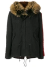 MR & MRS ITALY EMBROIDERED MINI PARKA COAT,MP393SEC112410733