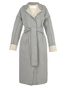VICTORIA VICTORIA BECKHAM WOOL AND CASHMERE COAT,CTVV 040 AW17 DOUBLE SIDE SLATE-IVORY