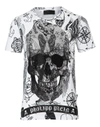 PHILIPP PLEIN T-SHIRT ROUND NECK SS "BACK",A17CMTK1459PJY002N01