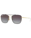 Ray Ban Ray-ban Ray-ban Rb3588 90548g In Gold/grey Gradient