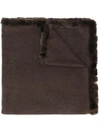 N•PEAL woven trim shawl,NPA108F12448449