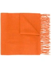 N•PEAL CASHMERE FRINGED SCARF,NPA107A12448535