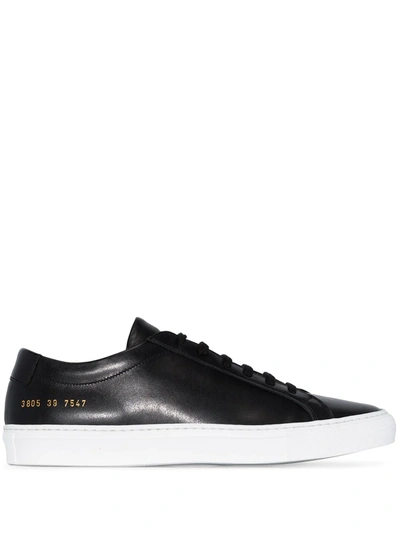 Common Projects Original Achilles Leather Low-top Sneakers In Black