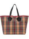BURBERRY THE GIANT REVERSIBLE TOTE IN TARTAN COTTON,407005312442026