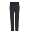THOM BROWNE LOW-RISE NAVY TROUSERS,P000000000005645024