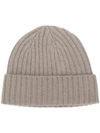 N•PEAL chunky ribbed knit beanie hat,NPA16012447041