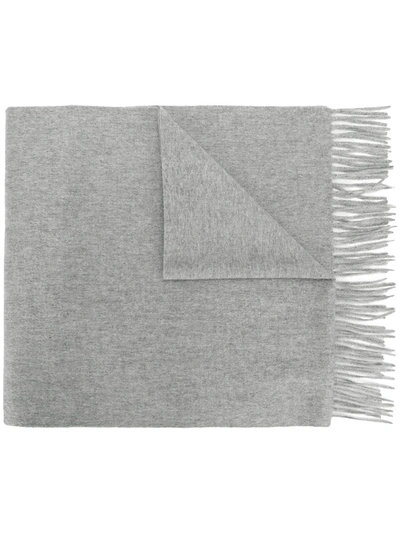 N•peal Large Woven Scarf In Grey