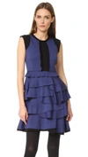 AMELIA TORO SLEEVELESS RUFFLE DRESS