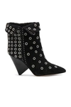 ISABEL MARANT ISABEL MARANT STUDDED SUEDE LAKKY ANKLE BOOTS IN BLACK,BO0142 17H005S
