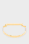 Monica Vinader Engravable Signature Thin Petite Bangle In Metallic