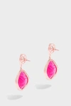 Monica Vinader Siren Nugget Semiprecious Stone Drop Earrings In Pink