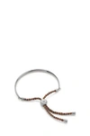 Monica Vinader Engravable Petite Fiji Friendship Bracelet In Metallic