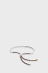 Monica Vinader Engravable Petite Fiji Friendship Bracelet In Metallic
