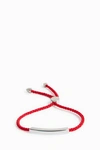 Monica Vinader Linear Sterling Silver Friendship Bracelet In Metallic