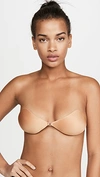 NUBRA SEAMLESS U HALF CUP BRA TAN,NUBRA30005