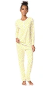 Roberta Roller Rabbit Rudy & The Ducks Pj Set In Yellow