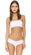 TOP SECRET TINY TUBE BANDEAU BRA WHITE,TOPSS20018