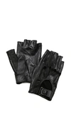 CAROLINA AMATO Fingerless Moto Gloves