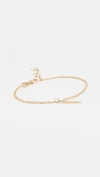 JENNIFER ZEUNER JEWELRY MINI WISHBONE BRACELET,ZEUNR40006