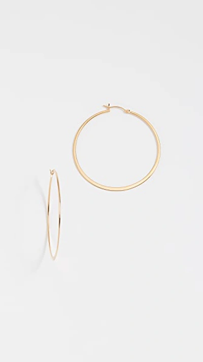 Jennifer Zeuner Jewelry Small Hoop Earrings In Gold