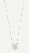 ADINA REYTER 14K GOLD SOLID PAVE DISC NECKLACE,ADINA20099