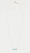 ADINA REYTER Turquiose + Diamond Bar Necklace,ADINA20123