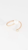 ZOË CHICCO 14K GOLD FRESHWATER CULTURED PEARL STATEMENT RING
