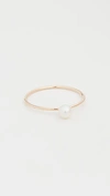 ZOË CHICCO 14K GOLD FRESHWATER CULTURED PEARL STACKING RING,ZCHIC30080