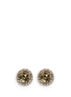 MONIQUE PÉAN 'Atelier' halo diamond 18k recycled gold stud earrings