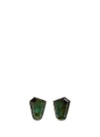 MONIQUE PÉAN 'Atelier' emerald diamond 18k recycled white gold earrings