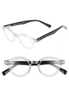EYEBOBS TV PARTY 44MM READING GLASSES - CRYSTAL WITH BLACK,2236 51