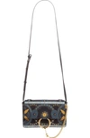 CHLOÉ Small Faye Studded Leather & Suede Crossbody Bag
